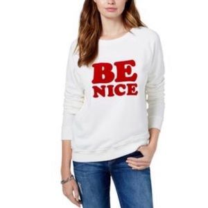 Ban.dō White Be Nice Crewneck Sweatshirt